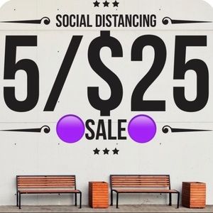 🟣 5/$25 on the items marked with the purple dot!